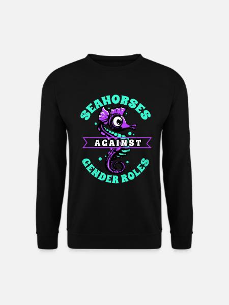 Seahorse - Unisex Sweatshirt - black
