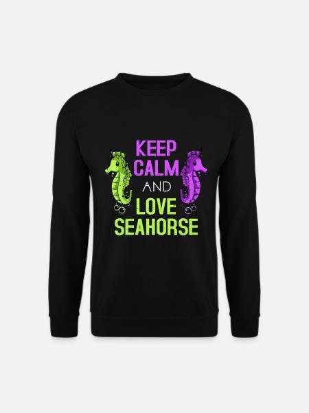 Seahorse - Unisex Sweatshirt - black