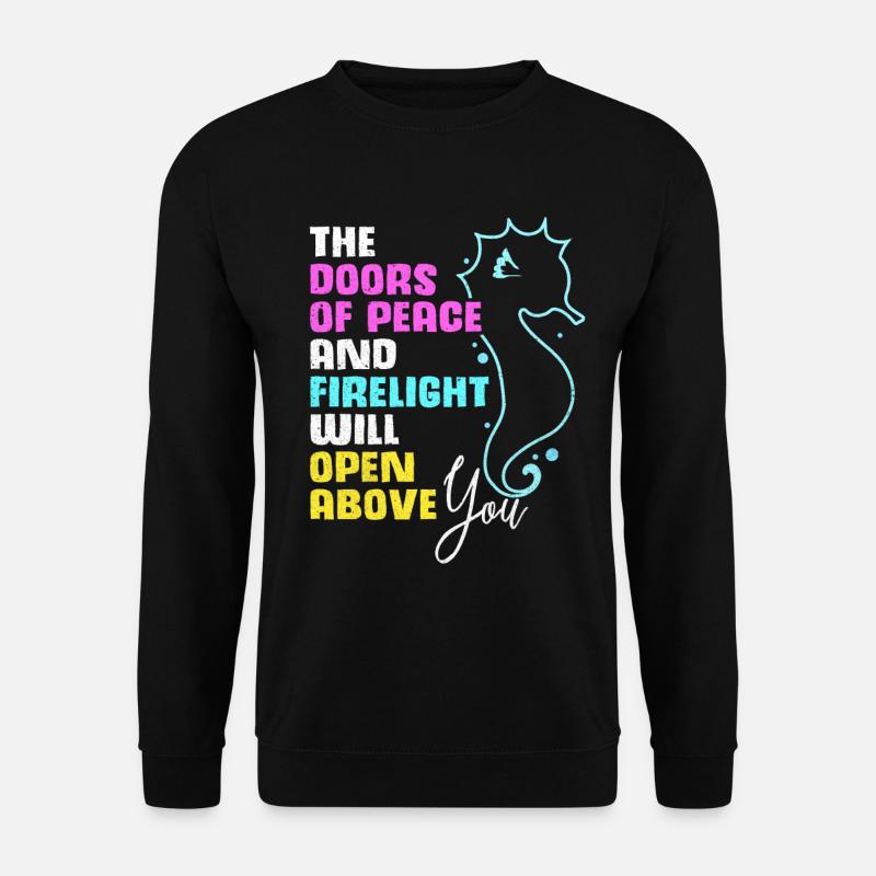 Seahorse - Unisex Sweatshirt - black