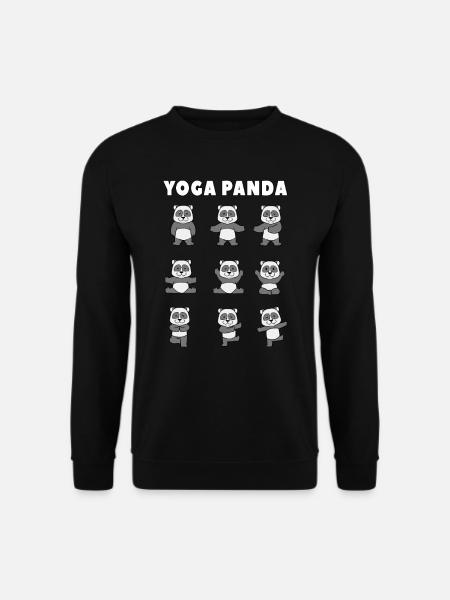 Yoga Panda - Unisex Sweatshirt - black