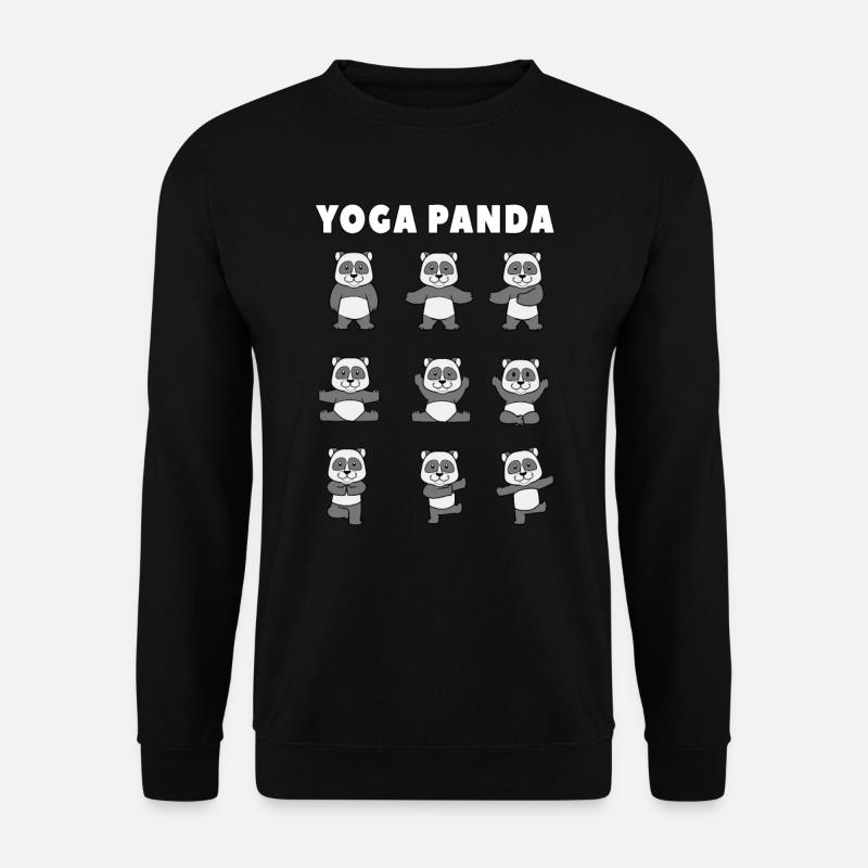 Yoga Panda - Unisex Sweatshirt - black