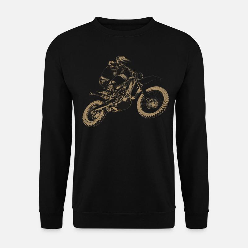 moto enginecross - Sweat-shirt Unisexe - noir