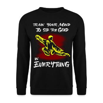 Tai chi - Unisex Sweatshirt - black - Front - Alina (178cm) & Michal (187cm)