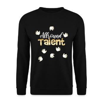 Cooles allroundtalent cadeau de mère tout-à-l’urs - Sweat-shirt Unisexe - noir - Devant - Alina (178cm) & Michal (187cm)
