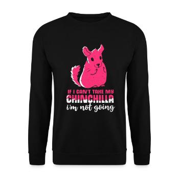Chinchilla - Unisex Pullover - Schwarz - Vorne - Alina (178cm) & Michal (187cm)