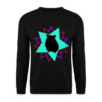 Chinchilla - Unisex Pullover - Schwarz - Vorne - Alina (178cm) & Michal (187cm)