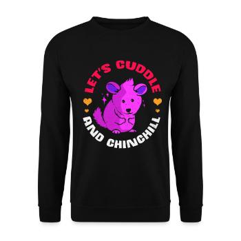 Chinchilla - Sweat-shirt Unisexe - noir - Devant - Alina (178cm) & Michal (187cm)