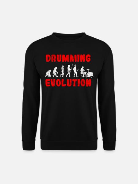 Evolution du batteur - Sweat-shirt Unisexe - noir