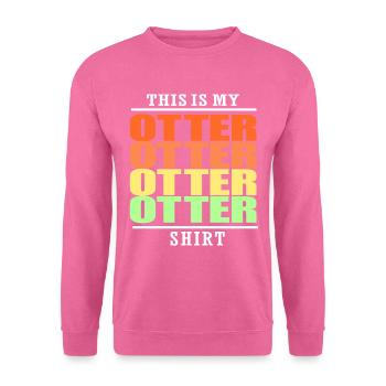 Otter Ferret Marten Water Sea Otter Beaver Sweet - Unisex Sweatshirt - pink - Front