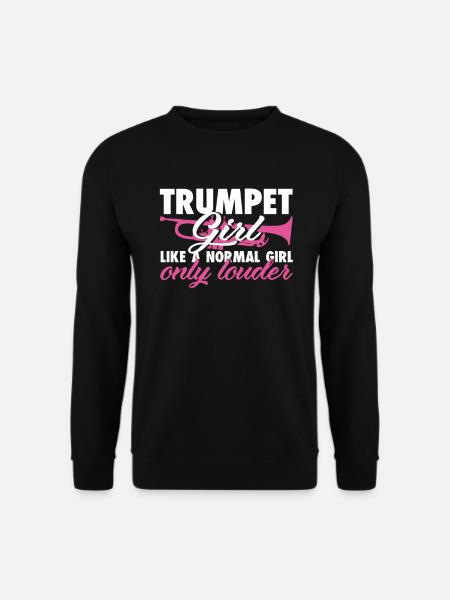 Trompete Frau Kapelle Musikerin Musik - Unisex Pullover - Schwarz