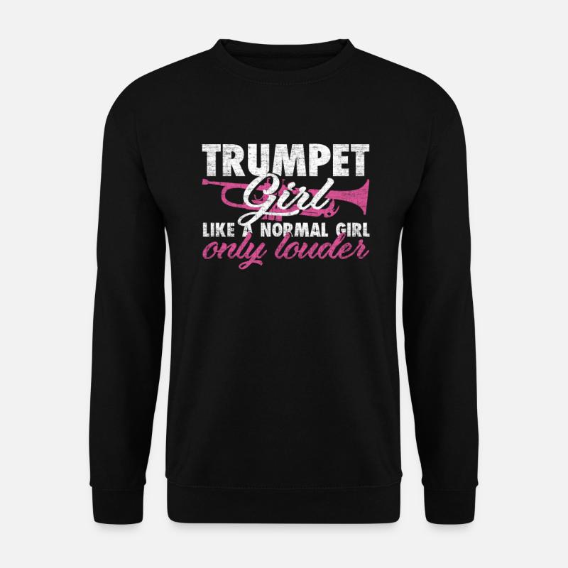Trompete - Unisex Pullover - Schwarz