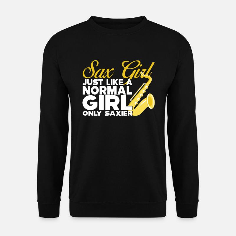 saxophone - Sweat-shirt Unisexe - noir