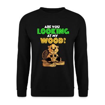 Beaver - Unisex Sweatshirt - black - Front - Alina (178cm) & Michal (187cm)