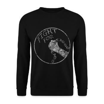 Politicians and politicians elections - Unisex Sweatshirt - black - Front - Alina (178cm) & Michal (187cm)