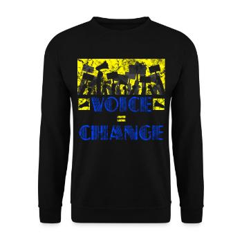 Politicians and politicians elections - Unisex Sweatshirt - black - Front - Alina (178cm) & Michal (187cm)