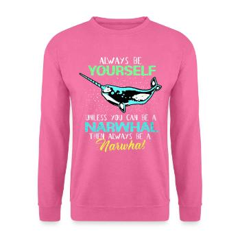 Narwal - Unisex Pullover - Pink - Vorne