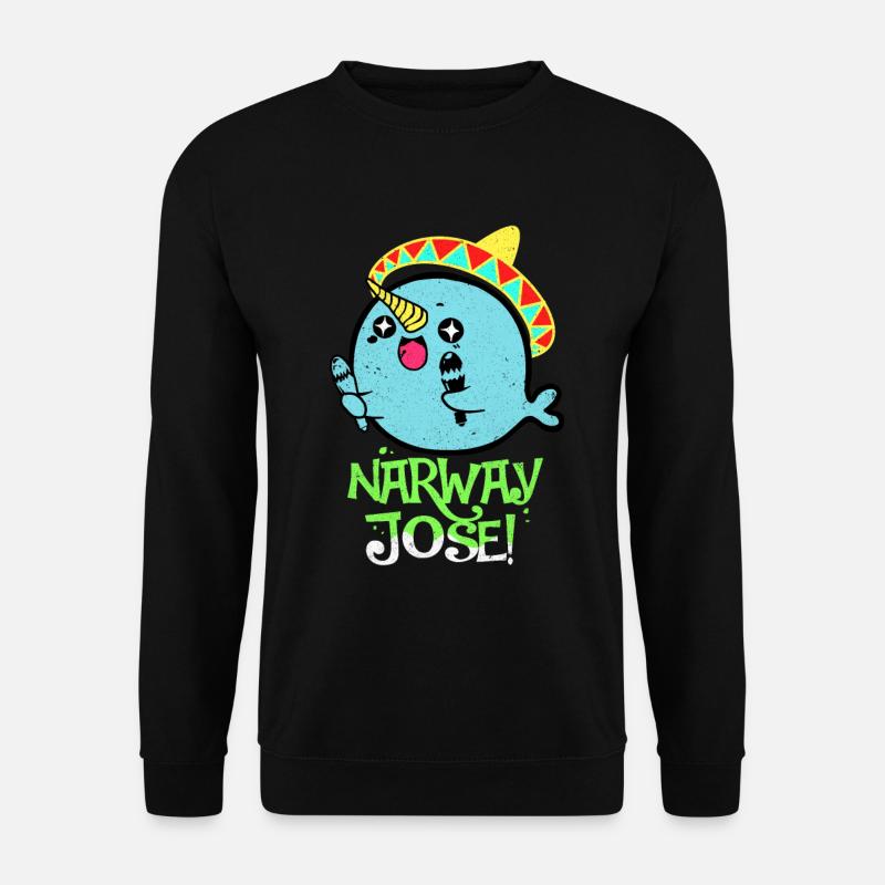 Narwhal - Unisex Sweatshirt - black