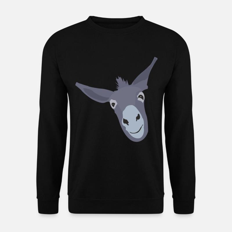 Âne mulet Muli - Sweat-shirt Unisexe - noir