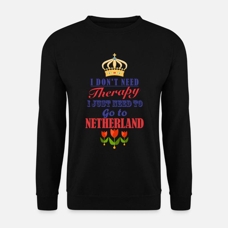 Netherlands - Unisex Sweatshirt - black