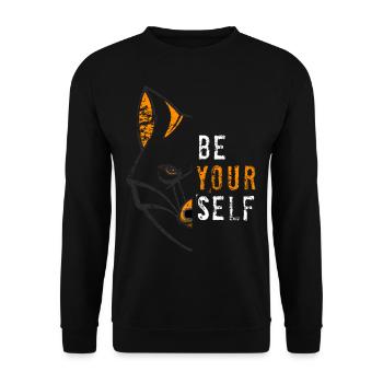 Fuchs - Unisex Pullover - Schwarz - Vorne - Alina (178cm) & Michal (187cm)