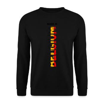Belgien - Unisex Pullover - Schwarz - Vorne - Alina (178cm) & Michal (187cm)