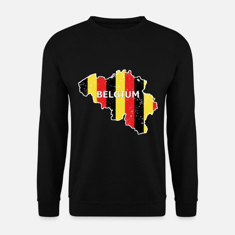 Belgien - Unisex Pullover - Schwarz