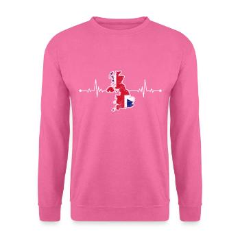 Angleterre - Sweat-shirt Unisexe - rose - Devant