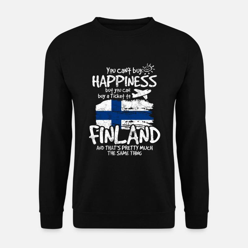 Finnland - Unisex Pullover - Schwarz