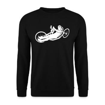 Cadeau de sport en fauteuil roulant - Sweat-shirt Unisexe - noir - Devant - Alina (178cm) & Michal (187cm)