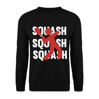 SQUASH - Unisex Pullover - Schwarz - Vorne - Alina (178cm) & Michal (187cm)