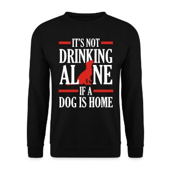 Hunde Spruch - Unisex Pullover - Schwarz - Vorne - Alina (178cm) & Michal (187cm)