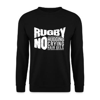 Soutien sans rugby Rugby - Sweat-shirt Unisexe - noir - Devant - Alina (178cm) & Michal (187cm)
