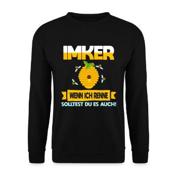 Donneur de miel apiculteur Abeilles Proverbes T-shirt - Sweat-shirt Unisexe - noir - Devant - Alina (178cm) & Michal (187cm)