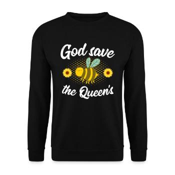 Donneur de miel apiculteur Abeilles Proverbes T-shirt - Sweat-shirt Unisexe - noir - Devant - Alina (178cm) & Michal (187cm)