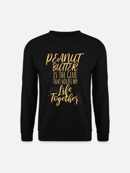 Lustiges Erdnussbutter-Klebergeschenk - Unisex Pullover - Schwarz