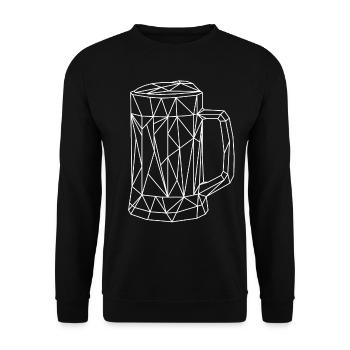 Bière - Sweat-shirt Unisexe - noir - Devant - Alina (178cm) & Michal (187cm)