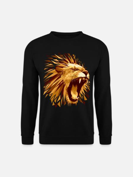 Löwe Raubtier - Unisex Pullover - Schwarz