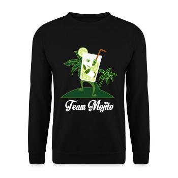 Mojito Funny Team Cocktail de boissons drôle - Sweat-shirt Unisexe - noir - Devant - Alina (178cm) & Michal (187cm)