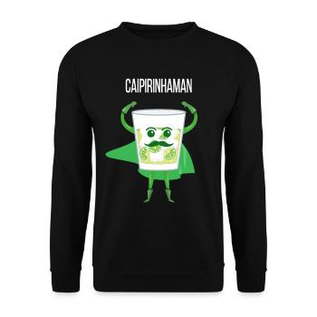 Caipirinha Drôle Drôle Drôle Cocktail - Sweat-shirt Unisexe - noir - Devant - Alina (178cm) & Michal (187cm)