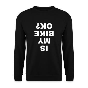 Est-ce que mon vélo va bien? VTT BMX Downhill VTT - Sweat-shirt Unisexe - noir - Devant - Alina (178cm) & Michal (187cm)
