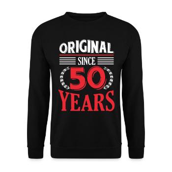 50ème anniversaire - Sweat-shirt Unisexe - noir - Devant - Alina (178cm) & Michal (187cm)