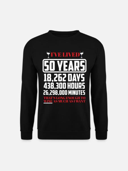 50th birthday - Unisex Sweatshirt - black