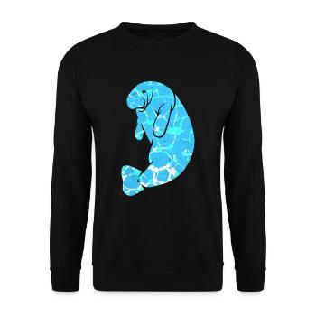 Seekuh - Unisex Pullover - Schwarz - Vorne - Alina (178cm) & Michal (187cm)