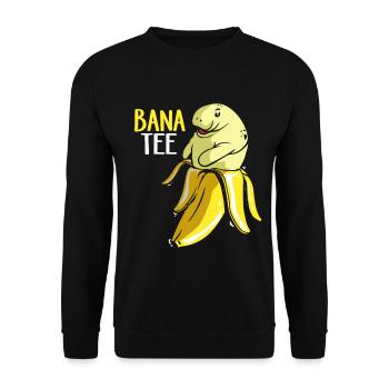 Laque de dugong sanglier Sirenia Manatee - Sweat-shirt Unisexe - noir - Devant - Alina (178cm) & Michal (187cm)