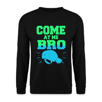 Laque de dugong sanglier Sirenia Manatee - Sweat-shirt Unisexe - noir - Devant - Alina (178cm) & Michal (187cm)