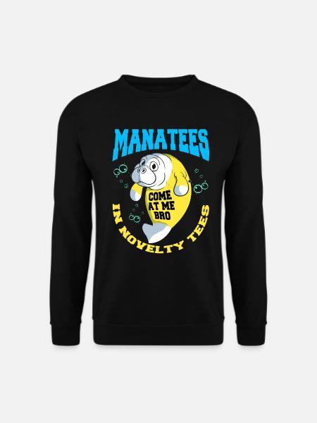 Seekuh Dugong Seeschwein Sirenia Manatee - Unisex Pullover - Schwarz