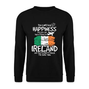 Irlande - Sweat-shirt Unisexe - noir - Devant - Alina (178cm) & Michal (187cm)