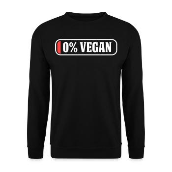 Végétalien végétalien - Sweat-shirt Unisexe - noir - Devant - Alina (178cm) & Michal (187cm)