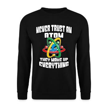 Physik Geek - Unisex Pullover - Schwarz - Vorne - Alina (178cm) & Michal (187cm)