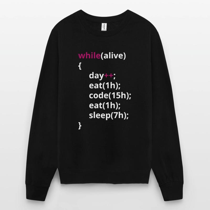 Les programmeurs mangent du code PHP drôle Sweat-shirt Unisexe